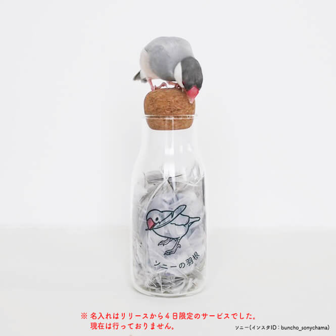 うちの子の色に染める!羽根ボトル専用 透明ステッカー