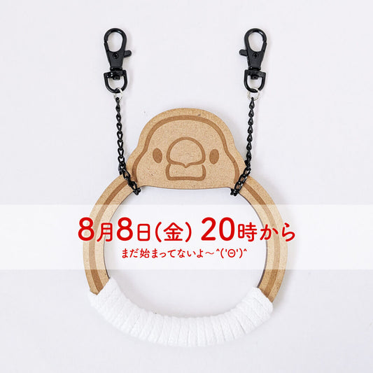 【8日(金)20時スタート】文鳥にとっての輝かしい王座👑✨️ 小鳥用ブランコ「ぶんブラコ」