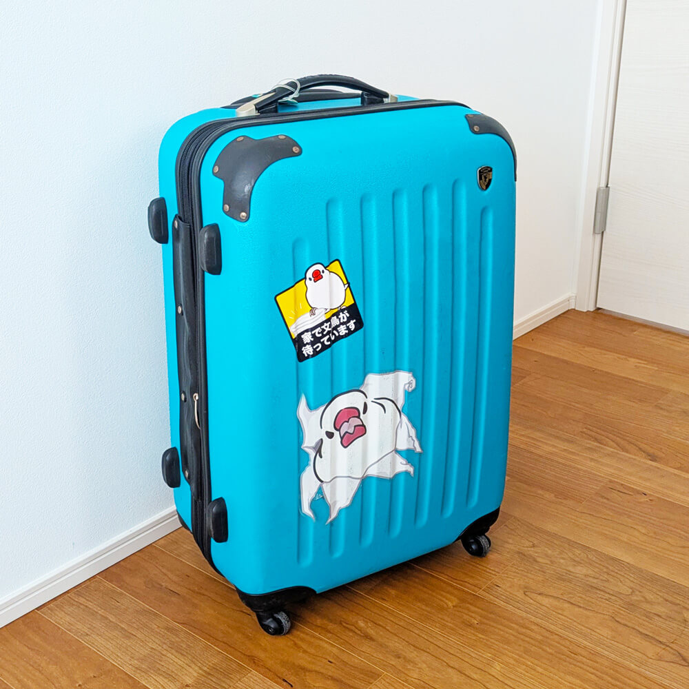 [耐候☀️耐水💧]屋外専用大判ステッカー「家で文鳥が待っています」🚗