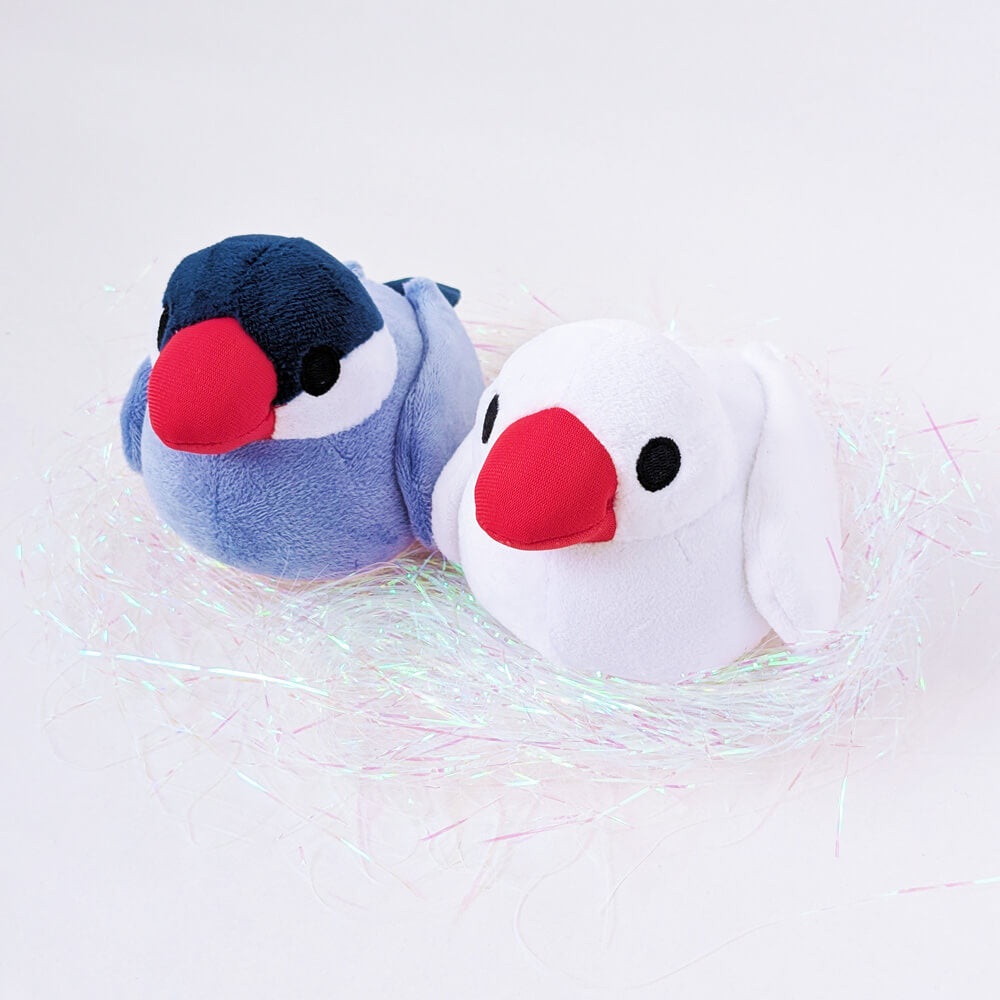 文鳥ぬいぐるみ つれてってぶんちょう つれぶん 文鳥グッズ専門店 日々ぶんちょう