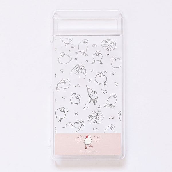 Elegant smartphone cover full of sparrows